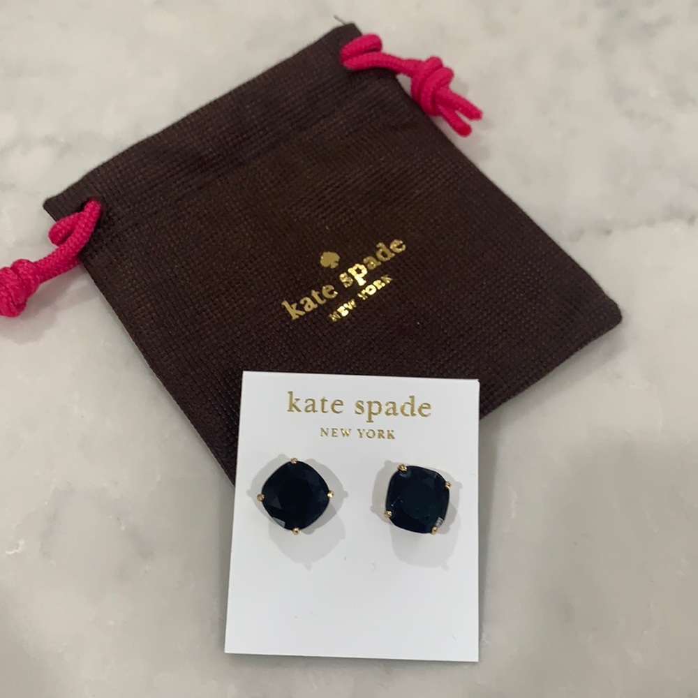 Kate Spade black square earrings